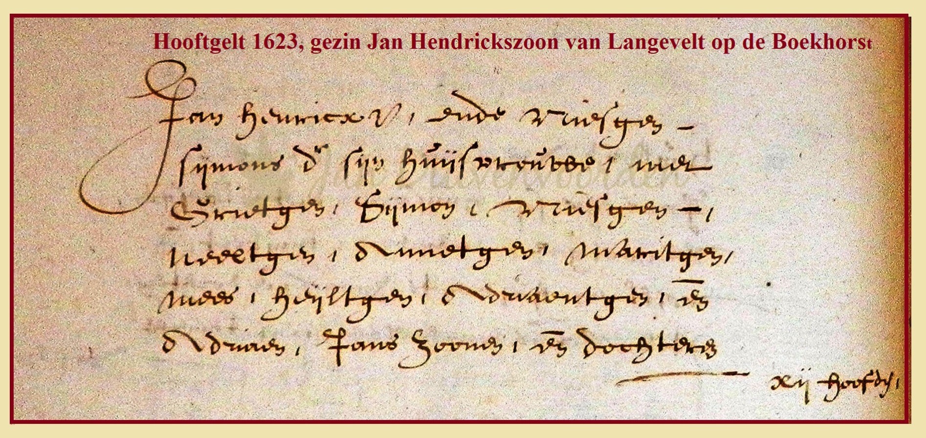 Je bekijkt nu Kasteel de Boekhorst 11. Jan Hendrickszoon, duinmeier op kasteel de Boekhorst