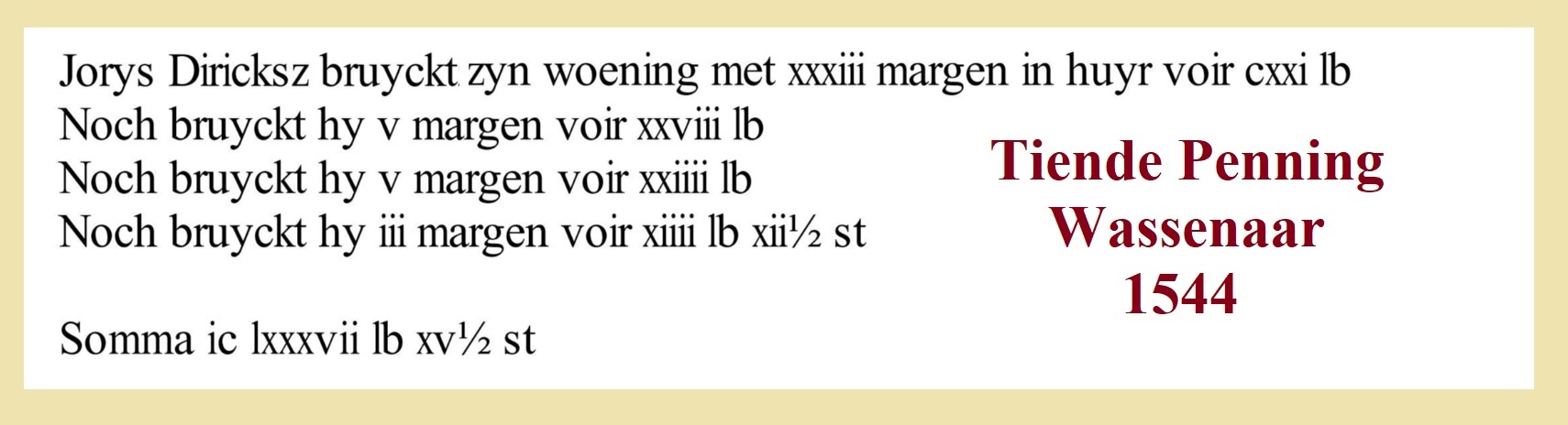 Je bekijkt nu Stamlijn Van den Burg Noordwijkerhout