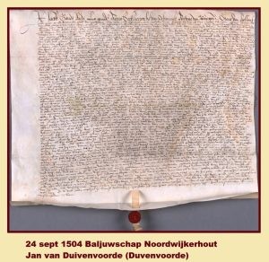 Lees meer over het artikel 1590-1594 Vorming baljuwschap Noordwijkerhout, Hillegom, Lisse en Voorhout.
